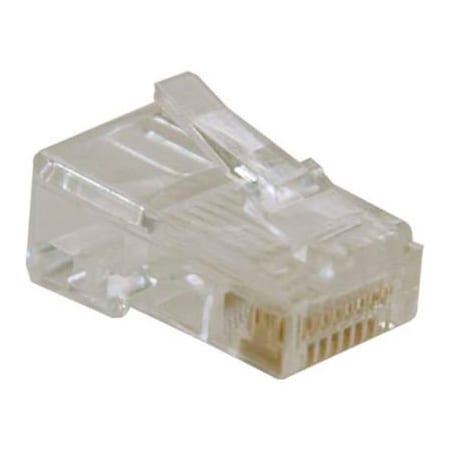 Tripp Lite Tripp Lite 10PK RJ45 Plugs Solid Stranded Conductor 4-pair Cat5e Cat5 Cable N030-010